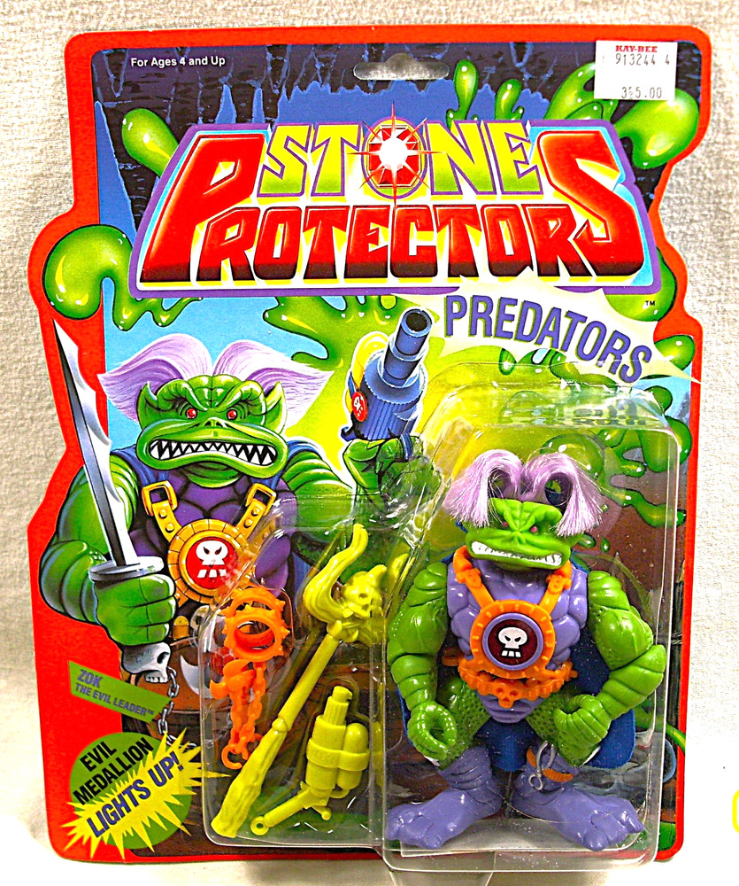 1992 Ace Novelty ☆ Stone Protectors ☆ ZOK ☆ The Evil Leader ☆ Action Figure☆W@W!