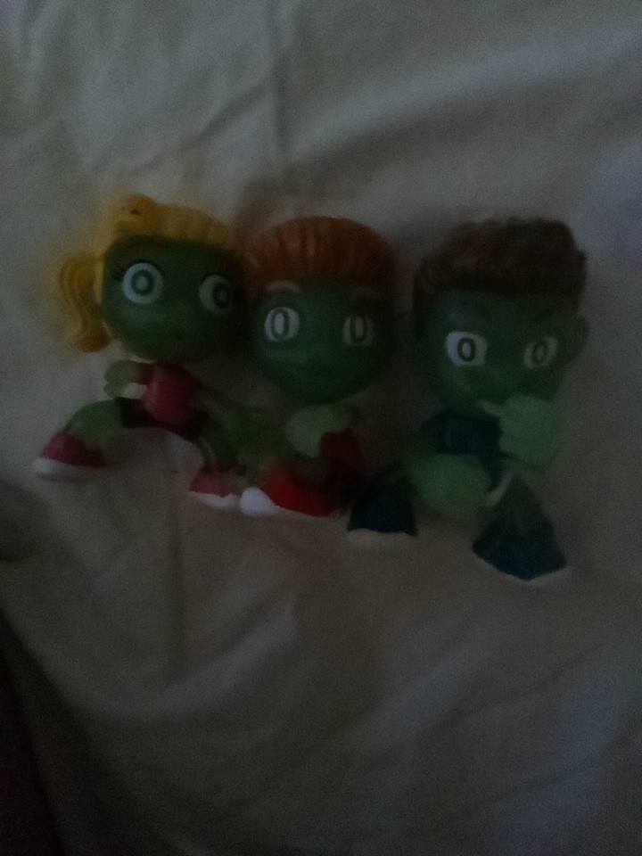 Ninja Kidz TV Mini Figures Lot Of 3 Replacements 2.25″ Cake Toppers Loose
