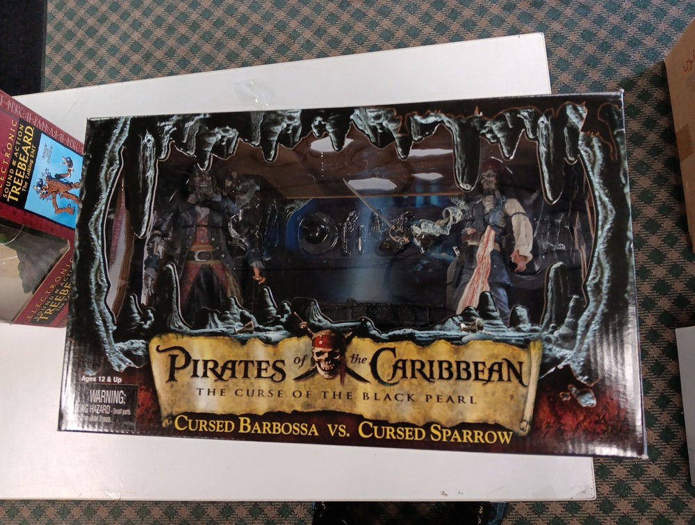 Pirates Of The Caribbean Cursed Barbossa vs Cursed Sparrow 2-Figure Box Set NECA