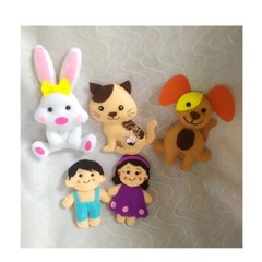 kids felt plush stuffed toy set soft animals birthday Christmas gifts Montessori