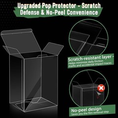 6 Pack Clear Display Cases for 4-Inch Figures – Dust & Scratch Resistant