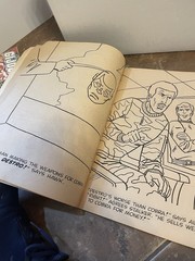 Vintage Gi Joe Coloring Book And Promotional VHS Tapes And Sgt Savage Backers