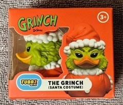 Set Of 4 Mini Tubbz Rubber Ducks Grinch, Santa Costume Grinch,Cindy-lou Who,Max