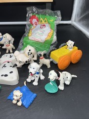 VTG Disney 101 Dalmatians Lot Of Action Figures Toys Puppy Dogs Cruella De Vil