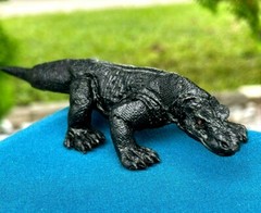 Realistic Beautifully Detailed Hand Painted Komodo Dragon Lizard PVC Figure