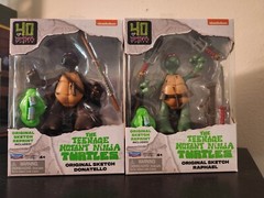 Playmates 40 Years Teenage Ninja Turtles TMNT Original Sketch Lot of 4 Leo Raph
