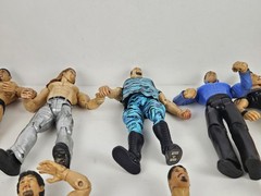 1990’s Lot of 13 Vintage WWF Wrestling ‘Titan Tron’ Action Figures Jakks Pacific