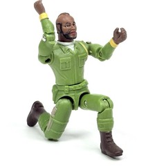 The A-Team Mr.T, B.A. Baracus Green Suit Action Figure Cannell Prod. 1983 Loose