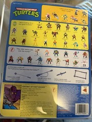 Vintage 1991 TMNT MOC FOOT SOLDIER Series 1 – 44 Back Graded AFA 80 Playmates