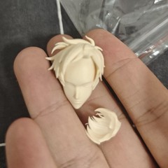Unpainted 1/12 Sung Jin-Woo Male Head Carving For 6″ Romankey VTOYS SHF Figure