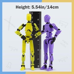 Pre-Assembled 5.54” Stick Tian 13 Action Figure – 12 Accessories for Custom Fun