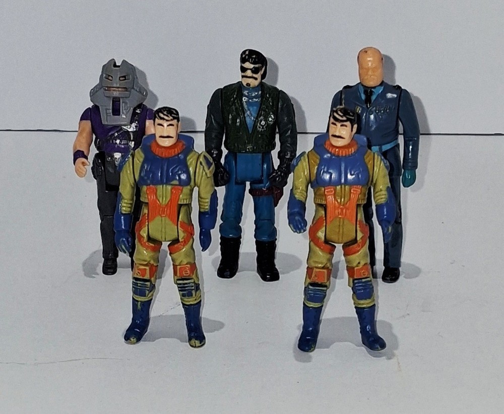 vintage m.a.s.k kenner action figure lot Of 5, 1-w/mask