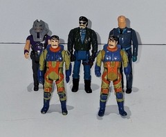 vintage m.a.s.k kenner action figure lot Of 5, 1-w/mask