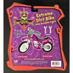 VTG Dr. Seuss How The Grinch Stole Christmas Extreme Dirt Bike Bendable Figure
