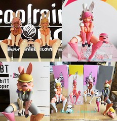 New Coolrain Labo Rabbit Trooper Pure White Dark Grey Pink Red Toy Gift Figure