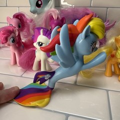 My Little Pony Mixed Lot Of 8 Characters Toys Hasbro Various Colors Sizes Used