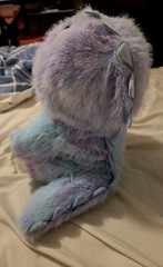 Handmade Fully Jointed 12inch Purple Rainbow Dinosaur Teddy Bear