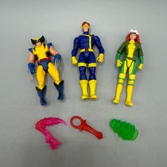 Marvel Studios Epic Hero Series X-Men ’97 Cyclops Wolverine Rogue 4″ Figures Lot