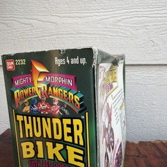 Vintage Power Rangers THUNDER BIKE w/ RED RANGER 1994 Bandai – Box Damage NOS