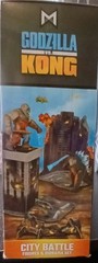 MONSTERVERSE: GODZILLA vs KONG: “City Battle” Action Figures and Diorama Set NIB