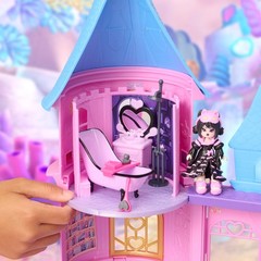 “Powder Room Playset with Doll and Accessories for Castle – Ages 5+”