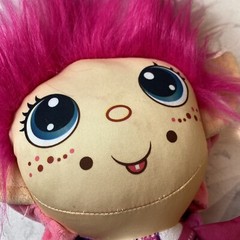 FlipZee Trolls Pretty Pink Plush doll- Flip Zee Girls – 2 dolls in 1 – 15″