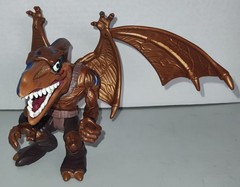 Vintage Extreme Dinosaurs Bullzeye Warpaint Action Figure Part Wings Mattel 1996