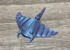 3d printed Manta Ray Animal Fish Ocean Articulated fidget Toy Kids Decoration