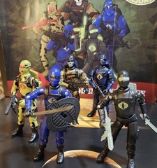 Gi Joe Blackmajor Custom Cobra Invasors X5 Master Set Commandos 3.75 Troopers