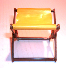 Vintage 1971 Mattel Big Jim Gi Joe Camping Chair Brown Tan Folding