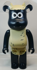 Shaun the Sheep BE@RBRICK 1000% Black Cream MEDICOM TOY