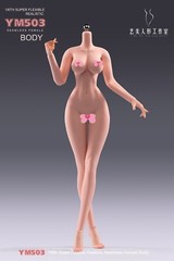 USA 1/6 Yi Ji Silicone Woman Action Figure Body YM503 Pale Suntan Tan Skin Toys