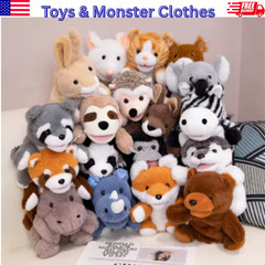 Animal Hand Puppet Plush Toy Soft Stuffed Doll Kids Gift Husky Fox Bear
