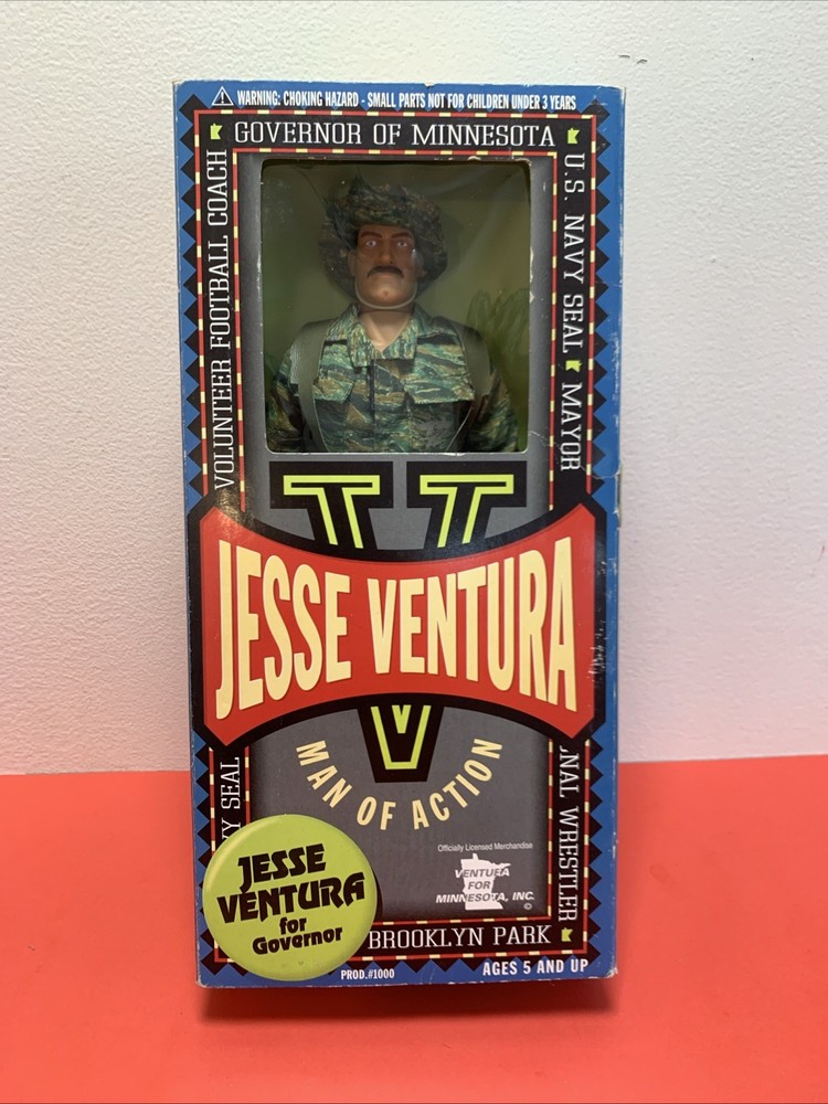 Jesse Ventura For Governor Man Of Action Navy Seal Camouflage Uniform Figure 99