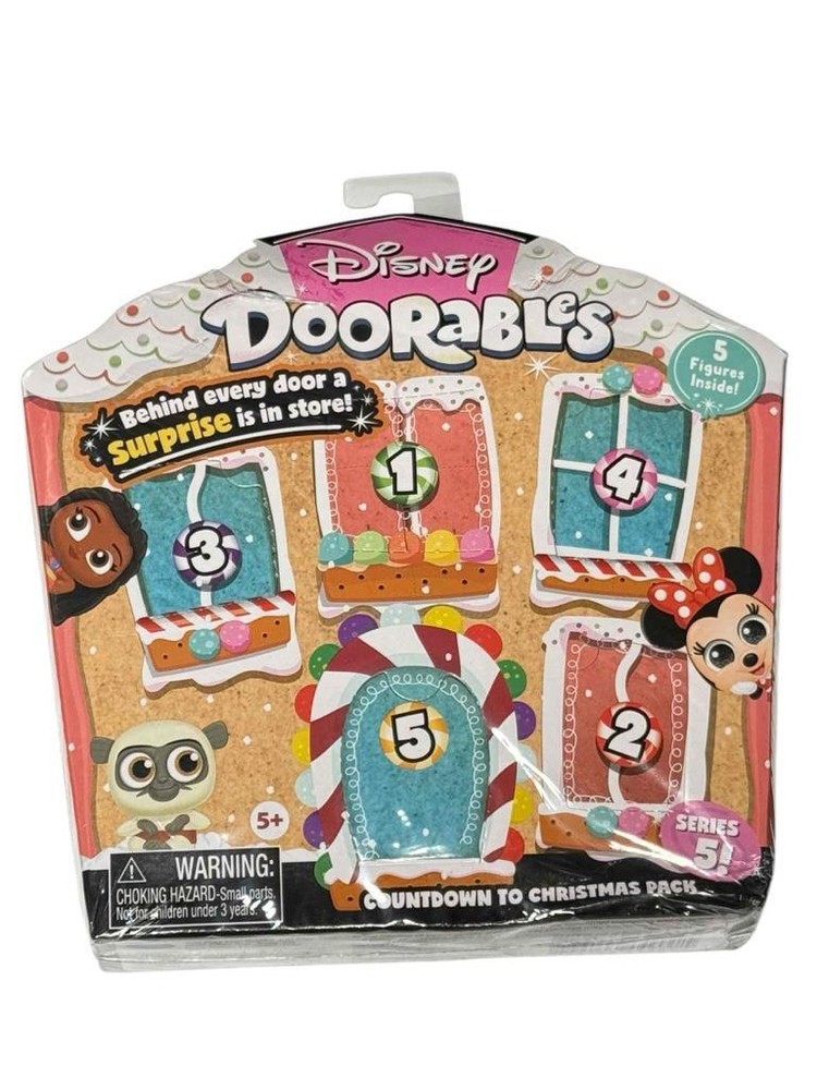 NEW Disney Doorables Series 5 Countdown to Christmas Pack Includes 5 Figurines