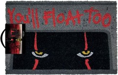 IT PENNYWISE YOU’LL FLOAT TOO MAT DOORMAT 60 X 40 CM COIR PVC BACK HORROR