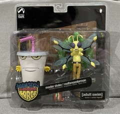 Adult Swim – Aqua Teen Hunger Force – Master Shake & Mothmonsterman Figure – New
