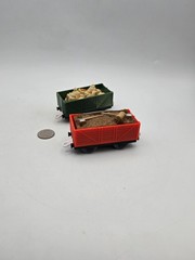Hit Toy Trackmaster Thomas & Friends Tank Train – Red + Green Car Lot x2 w Cargo