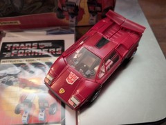 Sideswipe w/BOX 90,% Complete 1984 Vintage Hasbro G1 Transformers Action Figure