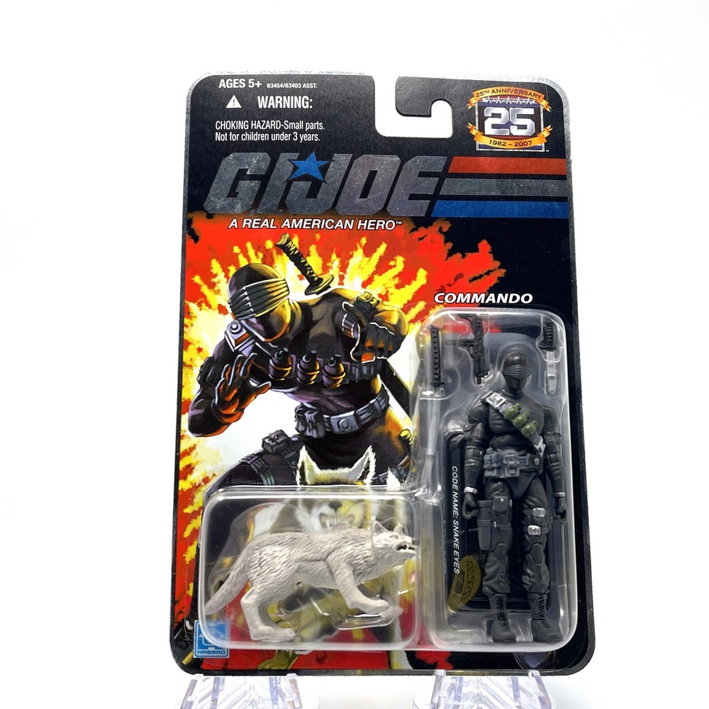 GI JOE 25th Anniversary Snake Eyes Commando w/ Timber 2007 Buy It Now