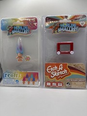 World’s Smallest Good Luck Trolls & Etch A Sketch Mini Toy Lot NIP