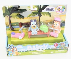 NEW BLUEY AND BINGO’S SCOOTER FUN 2 FIGURE PACK