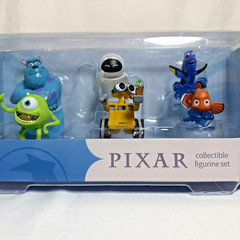 Disney Pixar Best of Pixar 6 Figure Set Sulley Mike WALL-E EVE Nemo Dory New