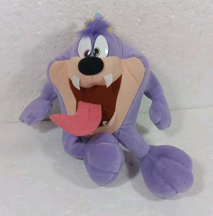 Applause 1990 Tiny Toon Adventures Purple Dizzy Devil 11 In Plush No Spin Hat