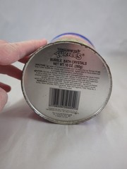 VTG TMNT Metal Tin 1990 Teenage Mutant Ninja Turtles Bubble Bath Crystals 10 oz