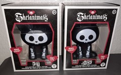 Skelanimals Jack The Rabbit & Kit The Cat Vinyl Figures Hasbro Series 1🐾 🆕️🖤