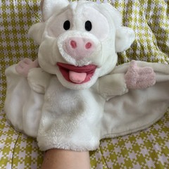 Anastasia Bartok The Magnificent Albino Bat 1997 Plush Hand Puppet Applause