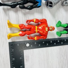 Batman Brave Bold Figure Lot JLU Blue Flash Green Man Bat Cyborg Superman Toy DC