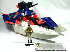 1993 G.I.Joe GI Joe Battle Corps SHARK 9000 with CUTTER Complete No Blueprints