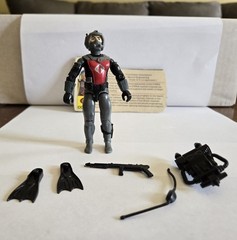 GI Joe Cobra Frogman EELS 1985 Complete See Description